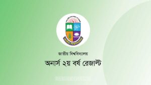 Honours 2nd Year Result