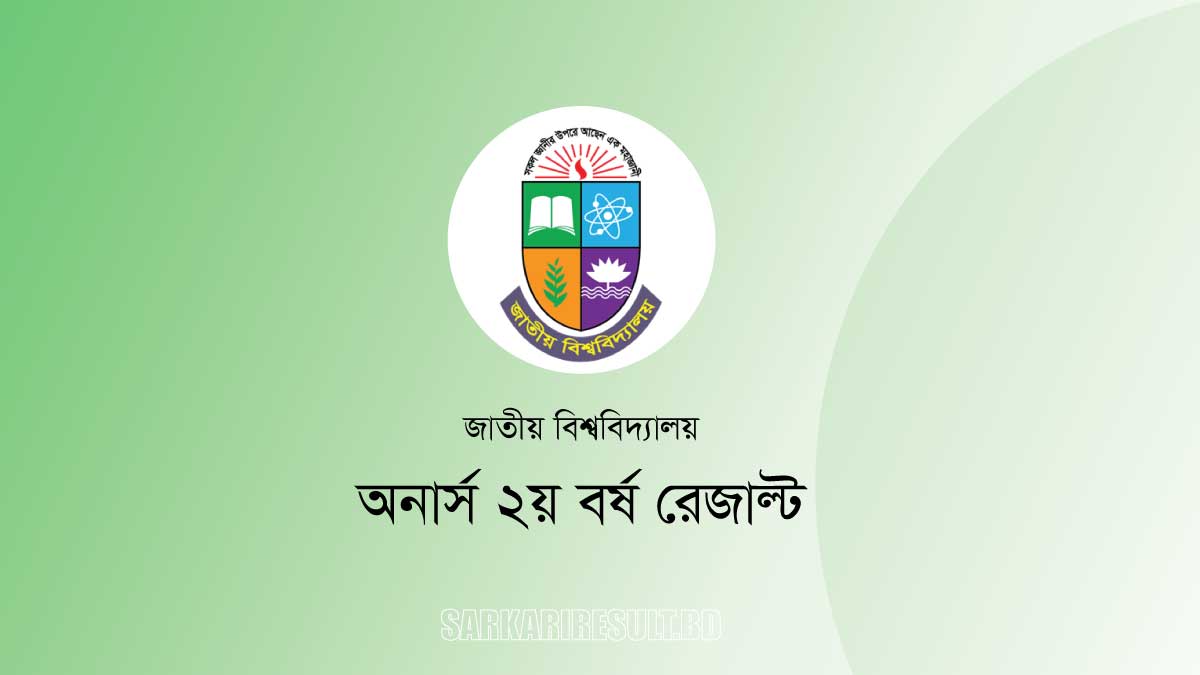 Honours 2nd Year Result